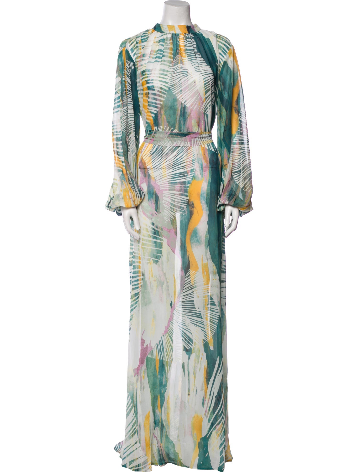 Andrea Iyamah Printed Long Dress w/ Tags
