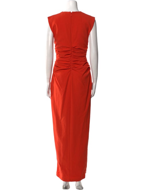 Andrea Iyamah Crew Neck Long Dress