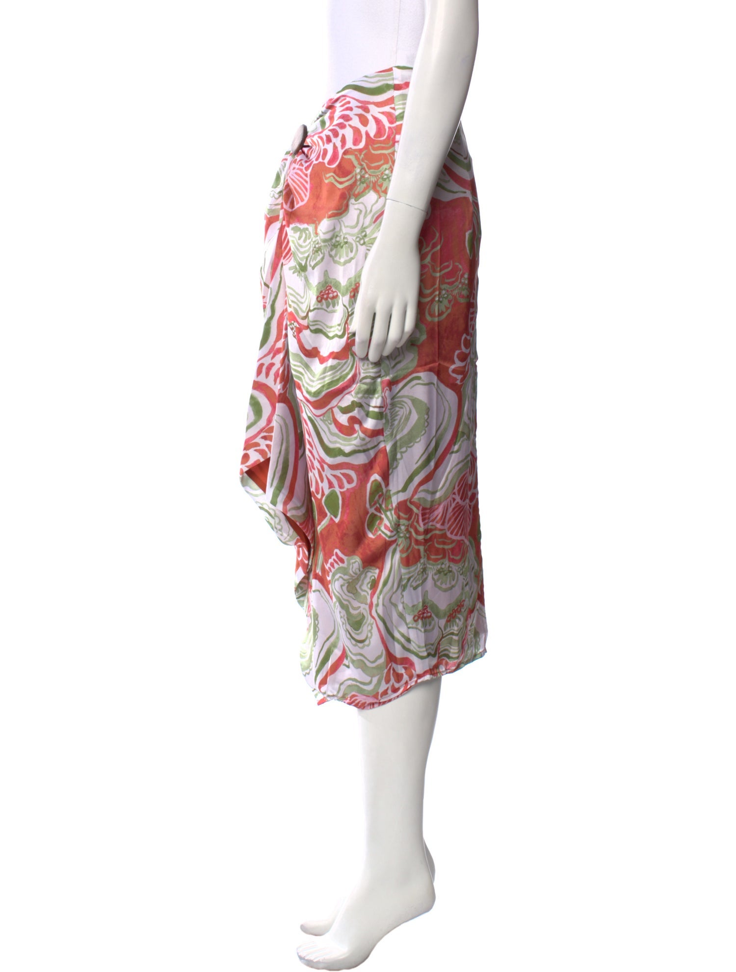 Andrea Iyamah Floral Print Midi Length Skirt w/ Tags