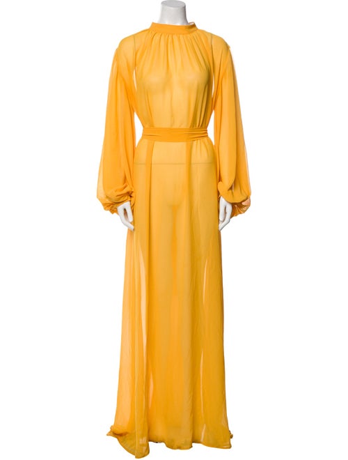 Andrea Iyamah Mock Neck Long Dress