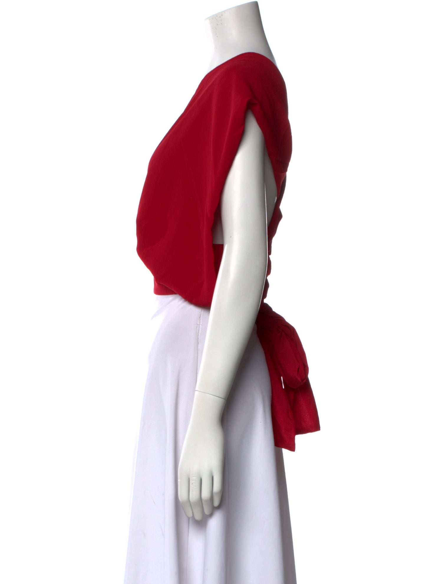 Andrea Iyamah V-Neck Short Sleeve Crop Top w/ Tags