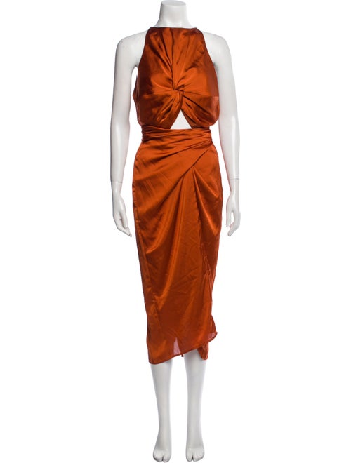 Andrea Iyamah Halterneck Long Dress