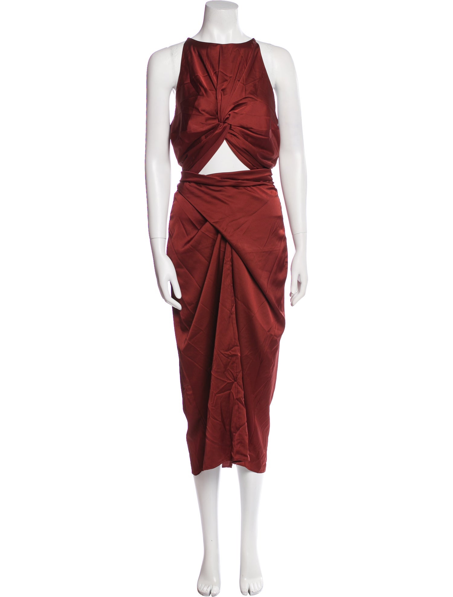 Andrea Iyamah Crew Neck Long Dress w/ Tags