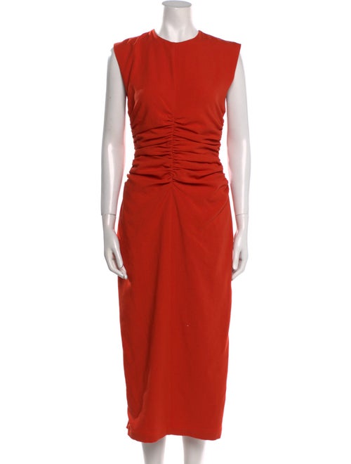 Andrea Iyamah Crew Neck Long Dress