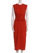 Andrea Iyamah Crew Neck Long Dress