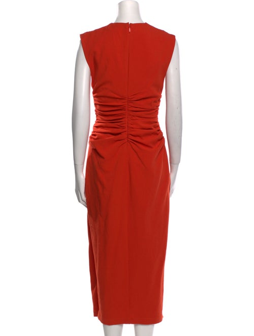 Andrea Iyamah Crew Neck Long Dress