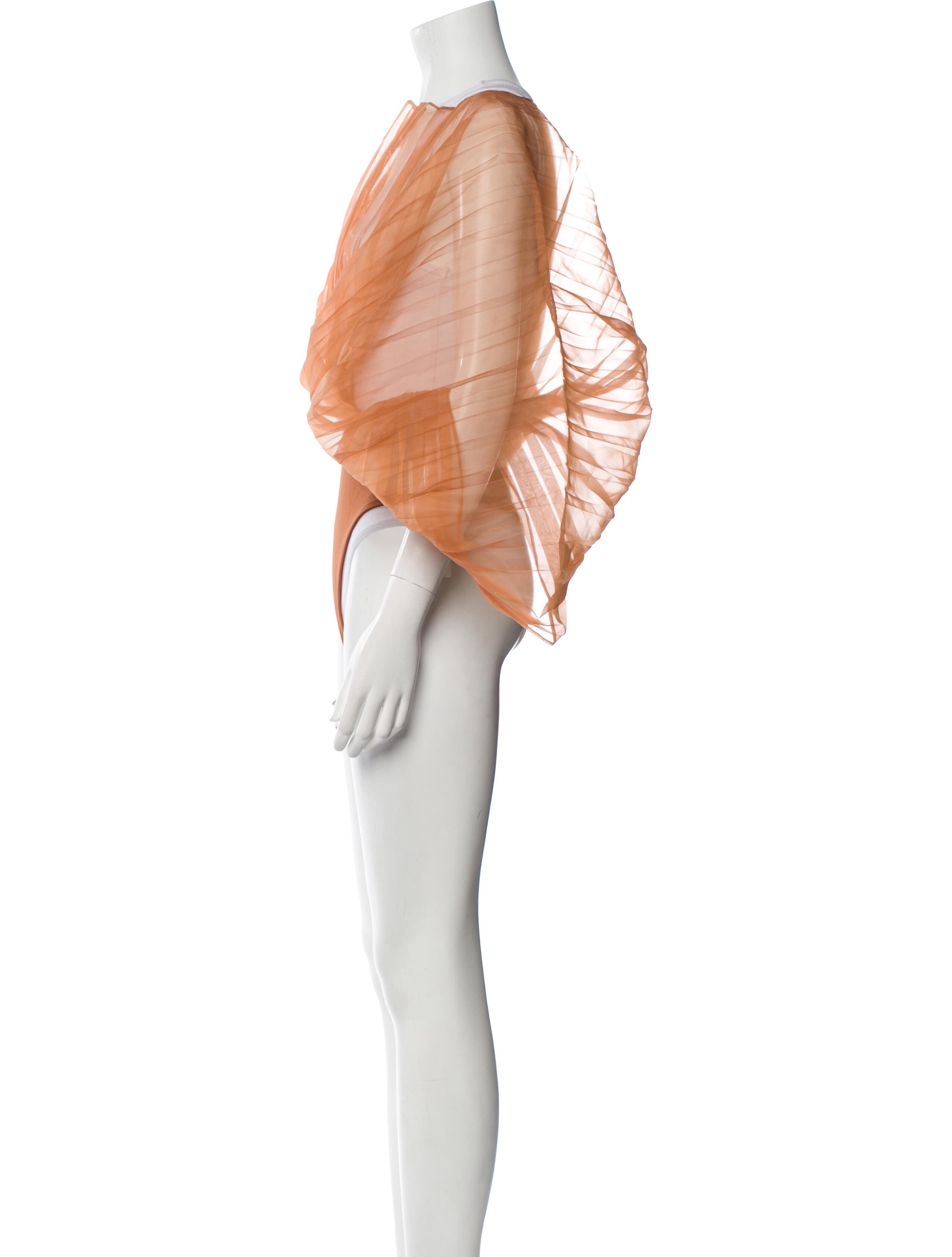 Andrea Iyamah Bateau Neckline Three-Quarter Sleeve Bodysuit w/ Tags