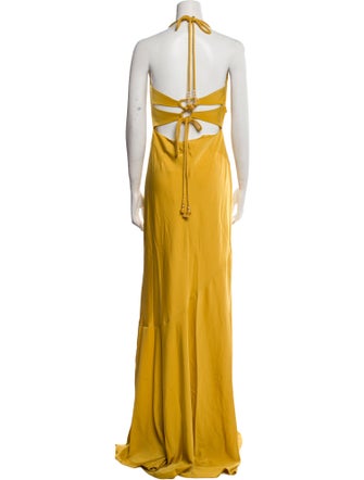 Andrea Iyamah Halterneck Long Dress