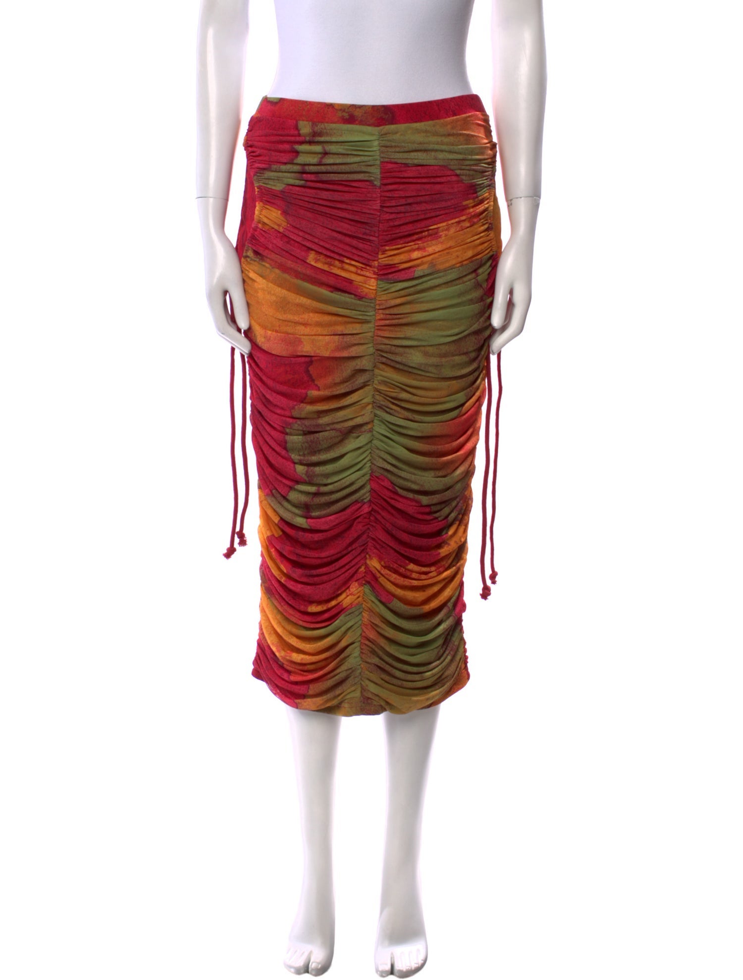 Andrea Iyamah Tie-Dye Print Midi Length Skirt w/ Tags