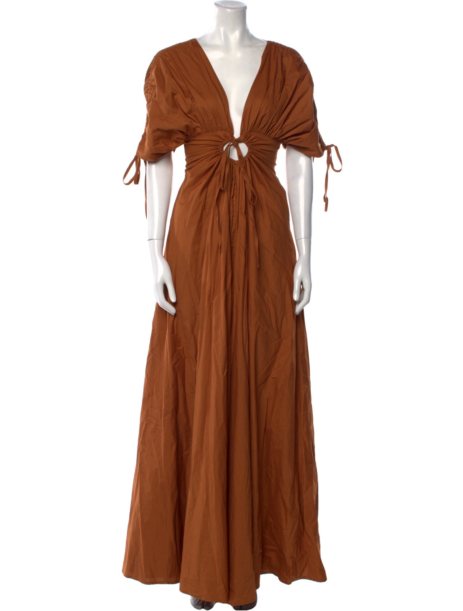 Andrea Iyamah V-Neck Long Dress