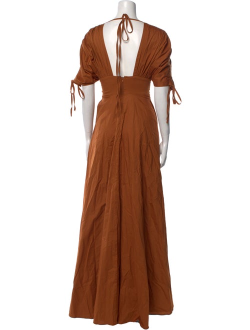 Andrea Iyamah V-Neck Long Dress