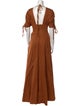 Andrea Iyamah V-Neck Long Dress