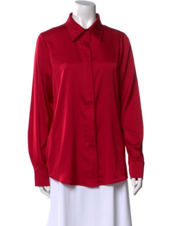 Andrea Iyamah Long Sleeve Button-Up Top
