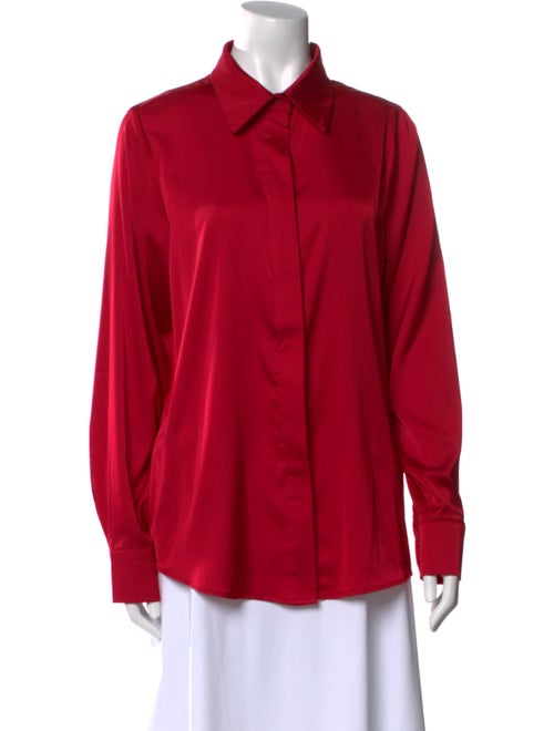 Andrea Iyamah Long Sleeve Button-Up Top
