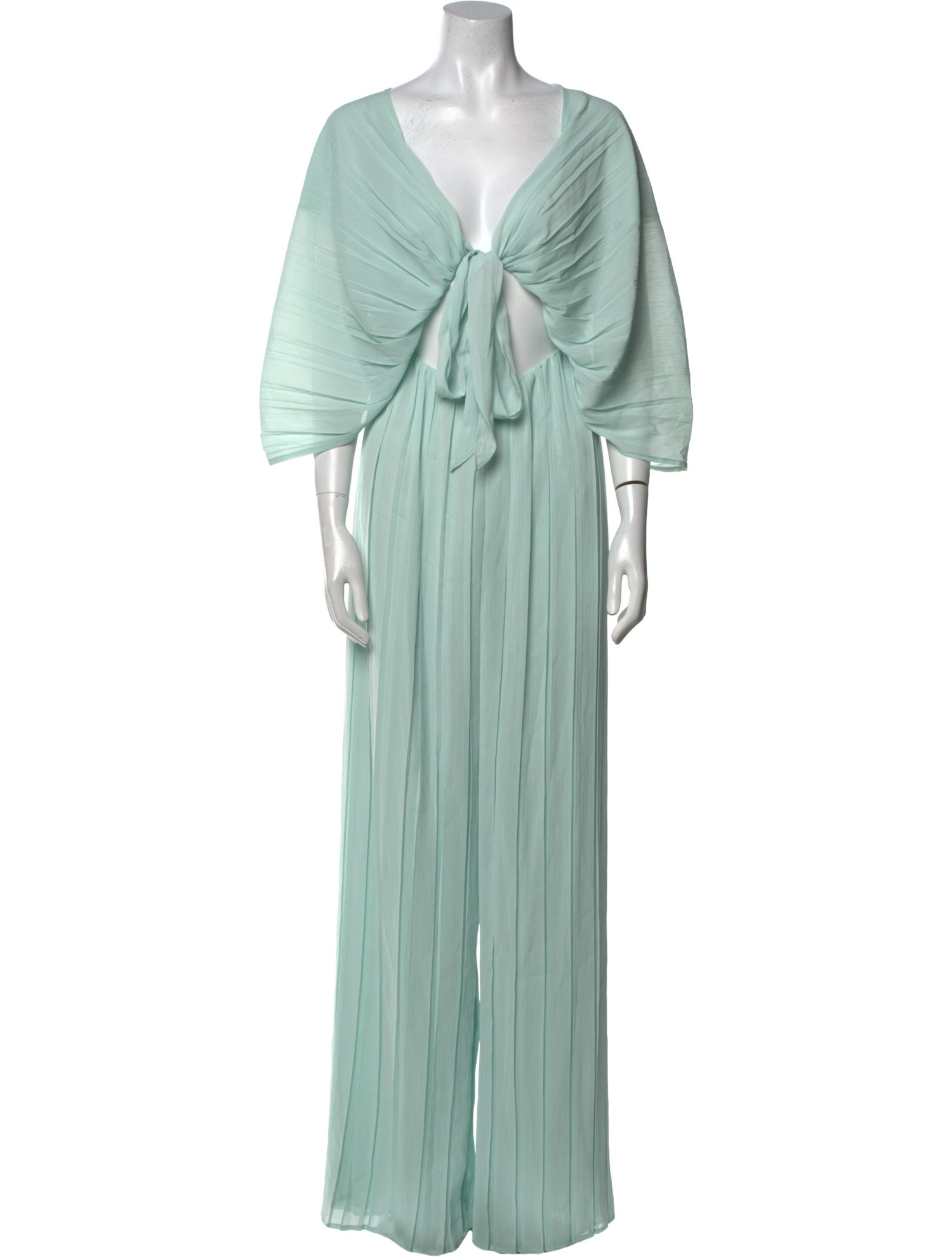 Andrea Iyamah Striped Plunge Neckline Jumpsuit w/ Tags