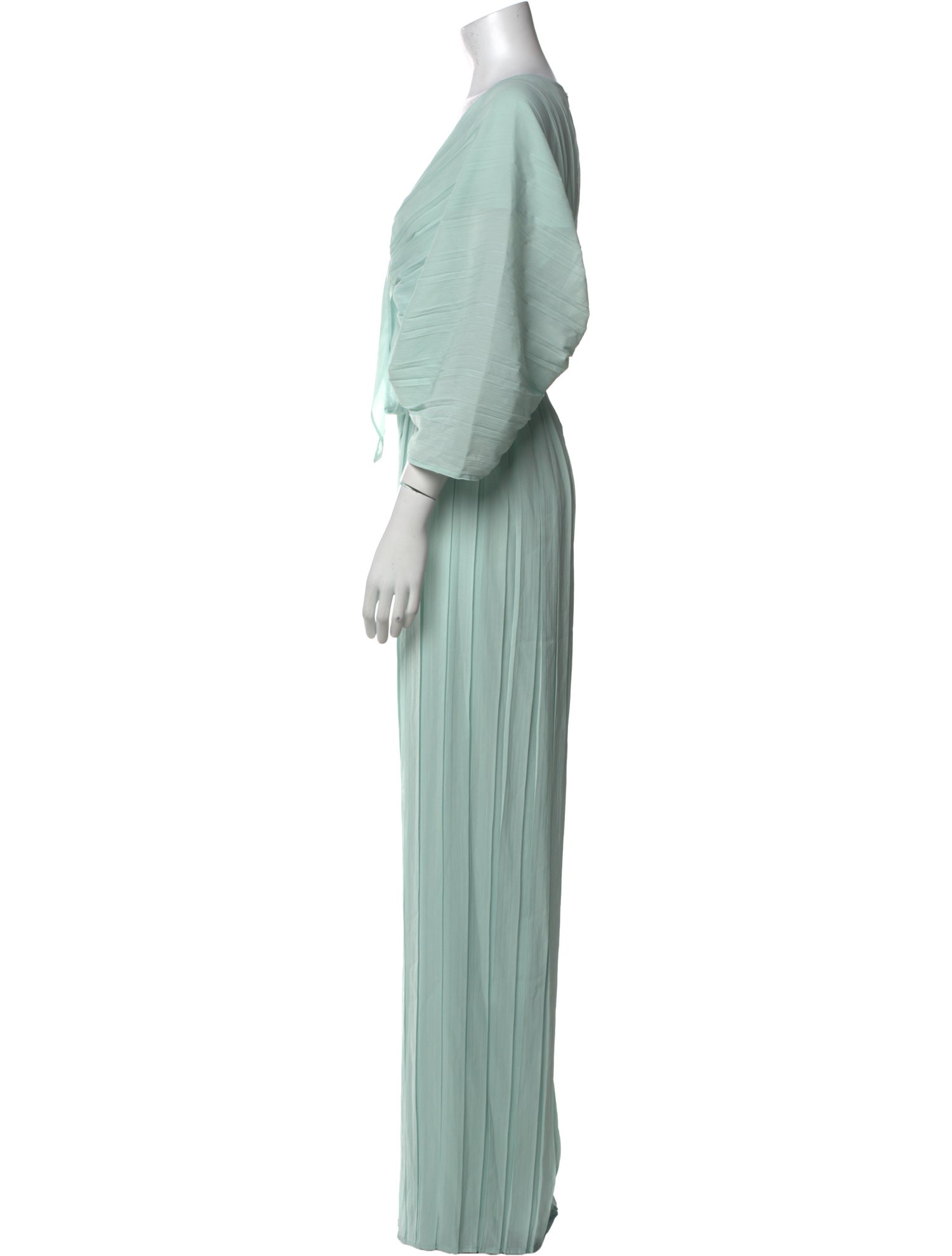 Andrea Iyamah Striped Plunge Neckline Jumpsuit w/ Tags