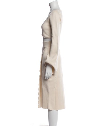 Andrea Iyamah Scalloped Accent Skirt Set