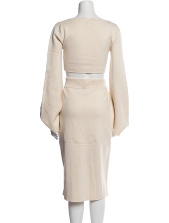 Andrea Iyamah Scalloped Accent Skirt Set