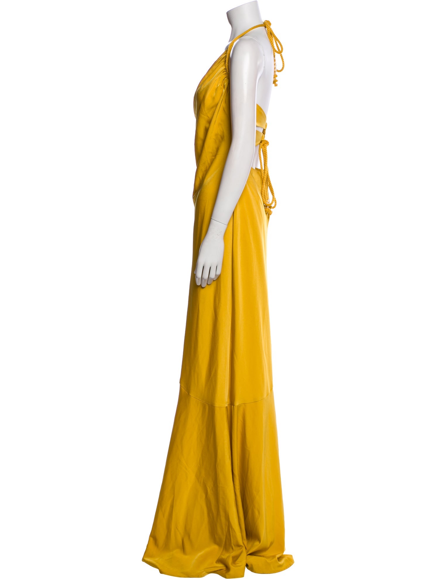 Andrea Iyamah Cowl Neck Long Dress