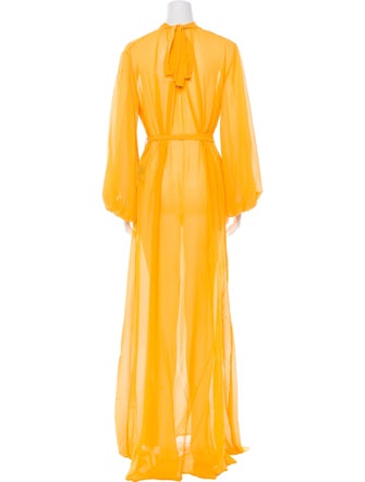 Andrea Iyamah Mock Neck Long Dress