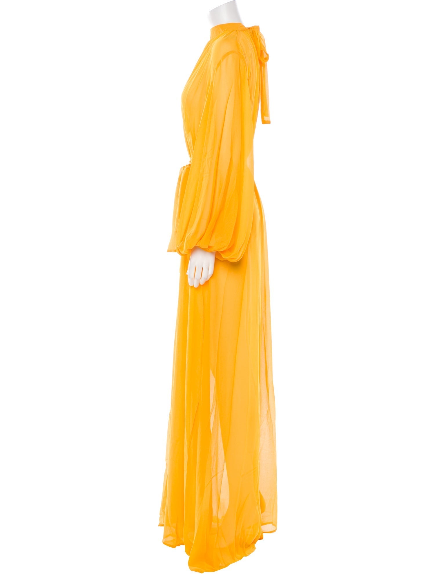 Andrea Iyamah Mock Neck Long Dress