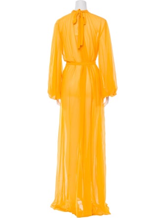 Andrea Iyamah Mock Neck Long Dress