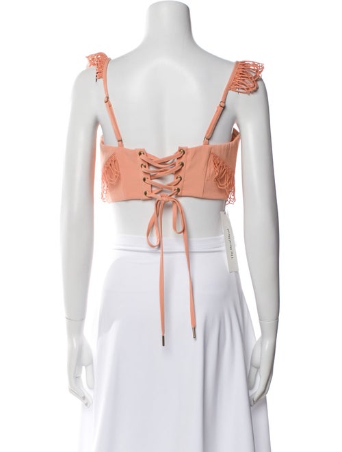 Andrea Iyamah Square Neckline Sleeveless Crop Top