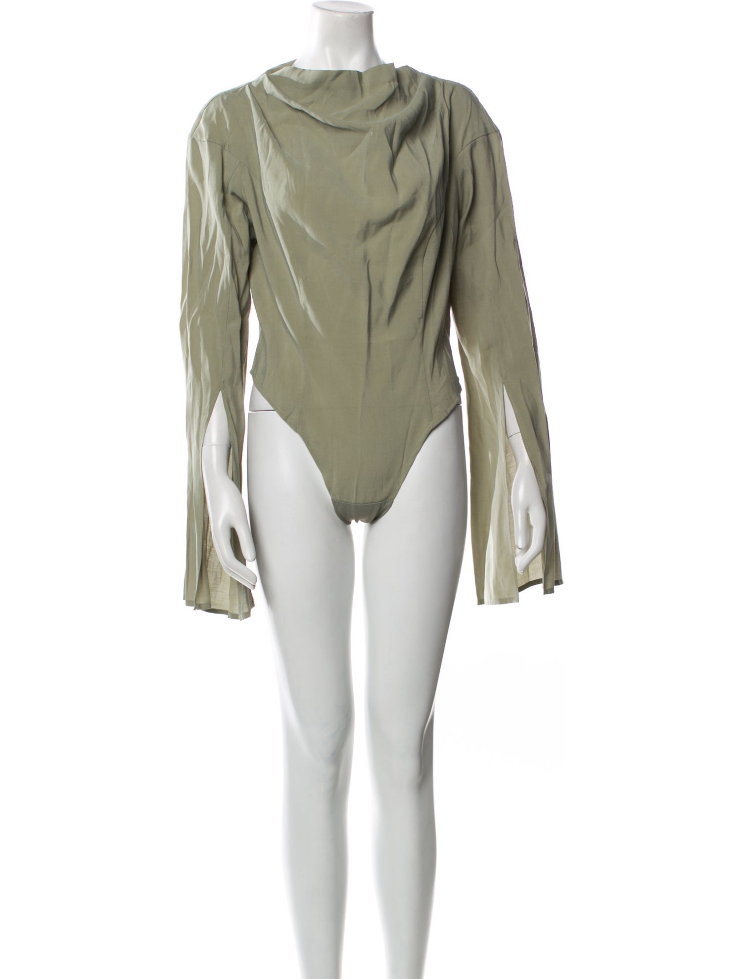 Andrea Iyamah Cowl Neck Long Sleeve Bodysuit w/ Tags