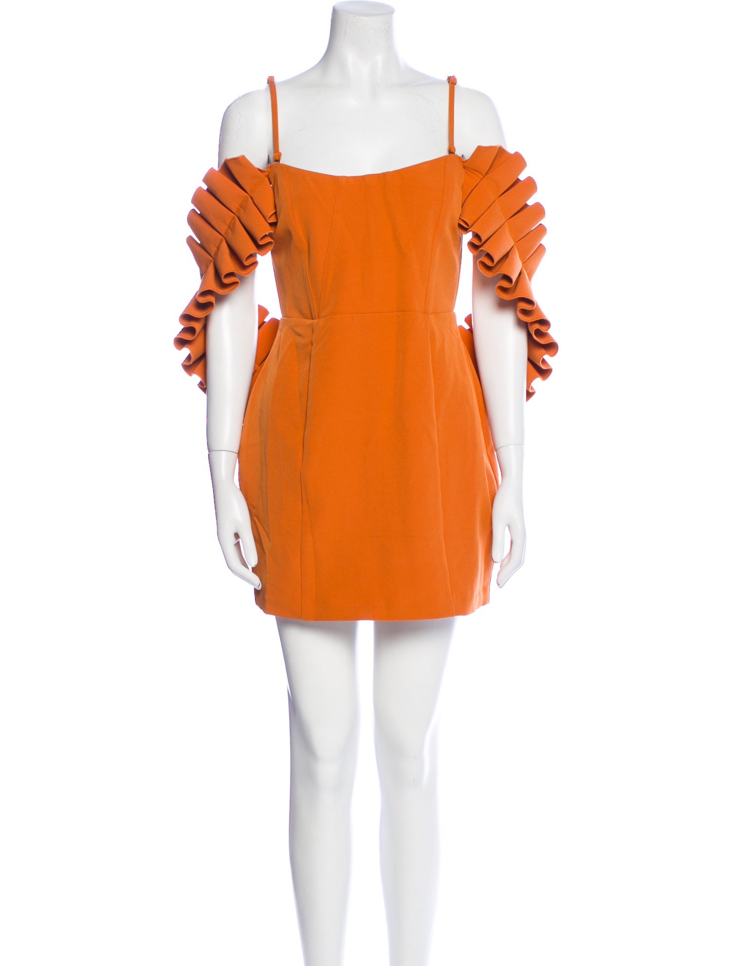 Andrea Iyamah Square Neckline Mini Dress