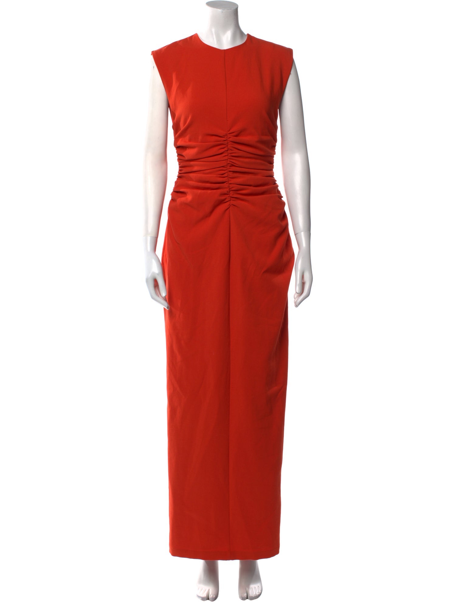 Andrea Iyamah Crew Neck Long Dress