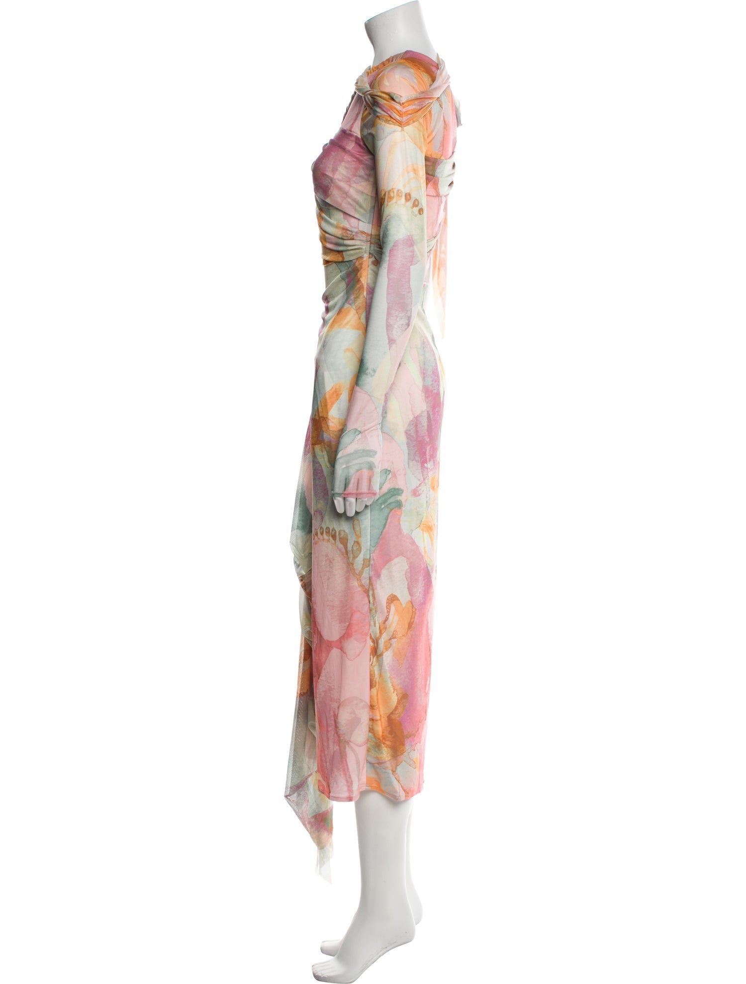 Andrea Iyamah Printed Midi Length Dress
