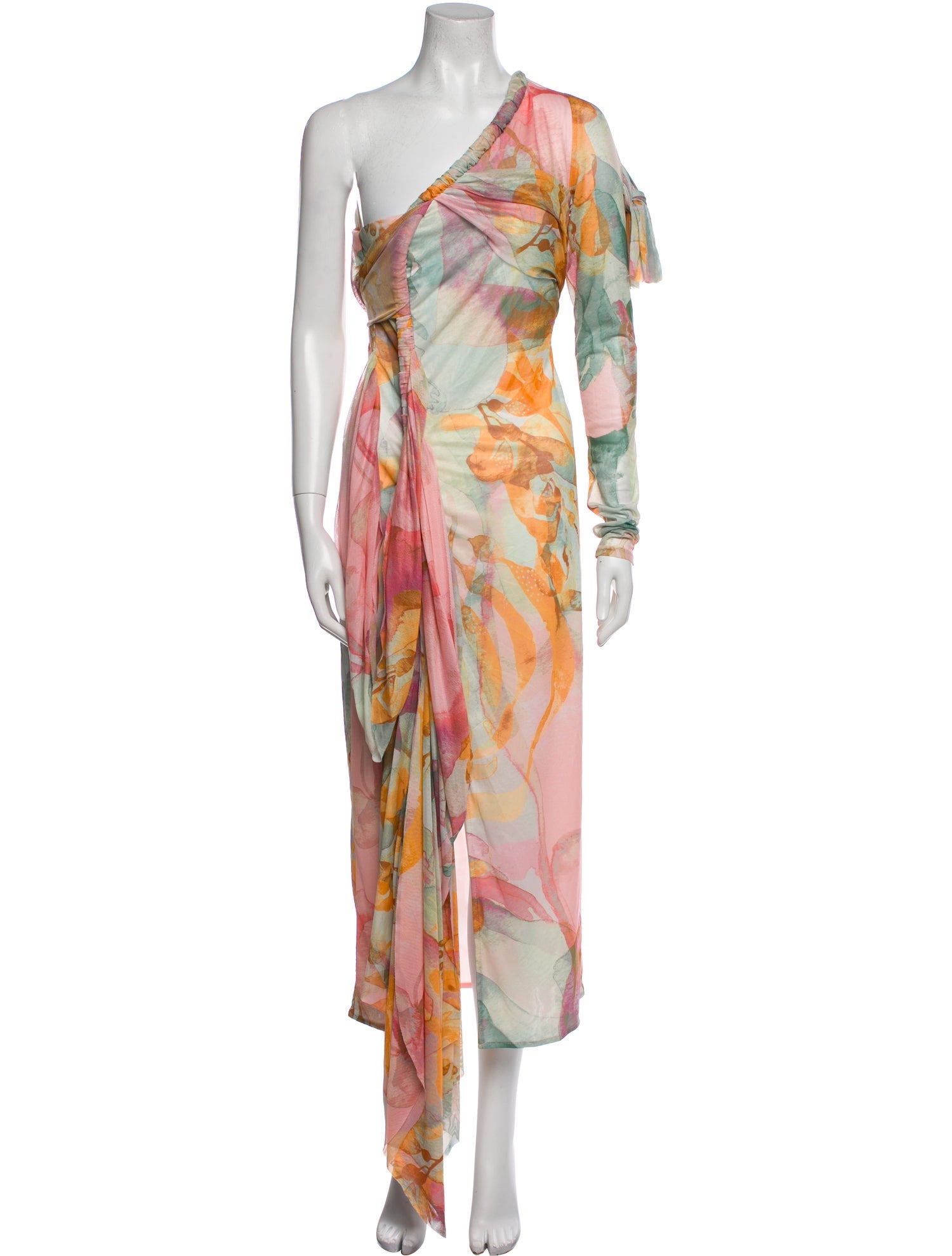 Andrea Iyamah Printed Midi Length Dress