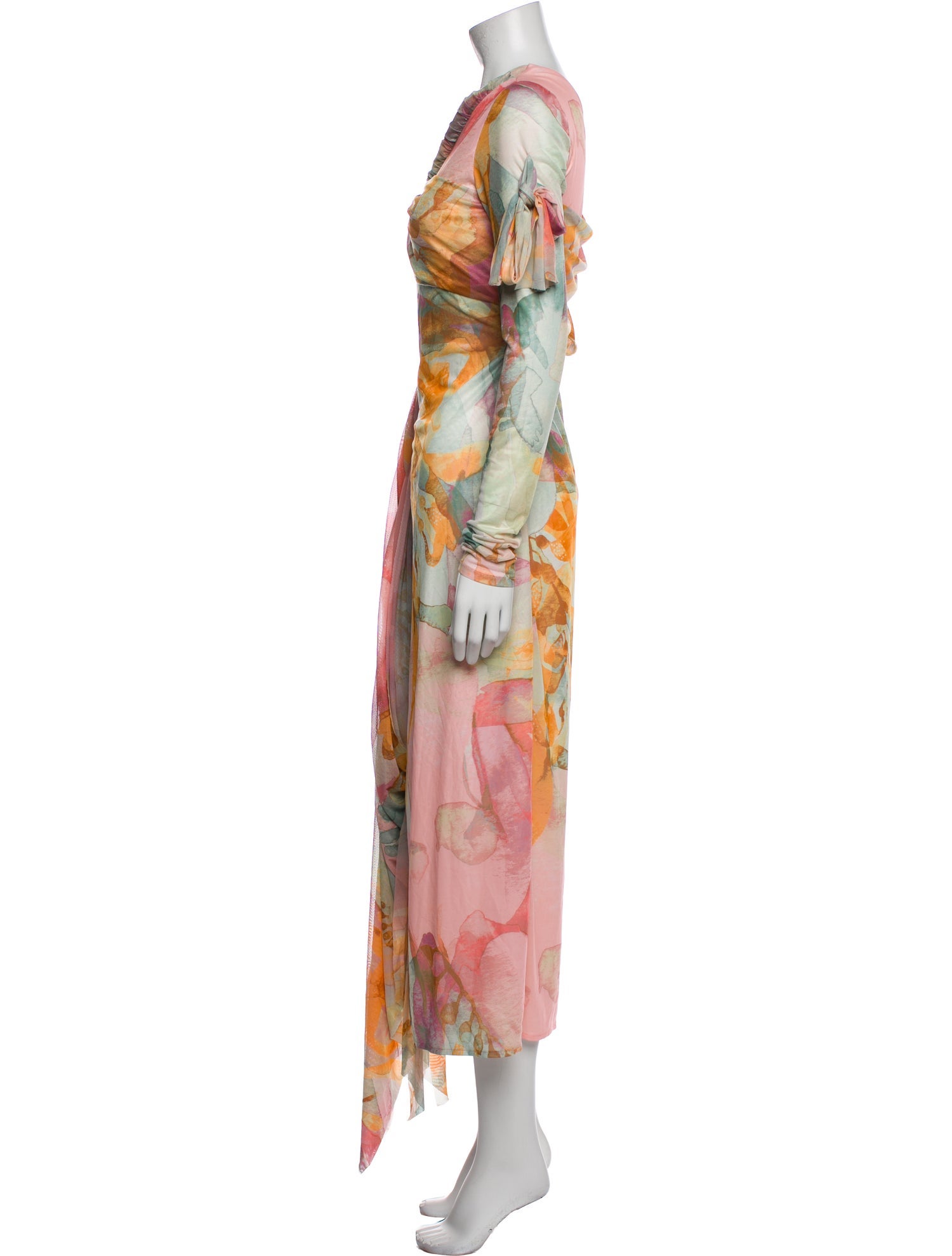 Andrea Iyamah Printed Midi Length Dress