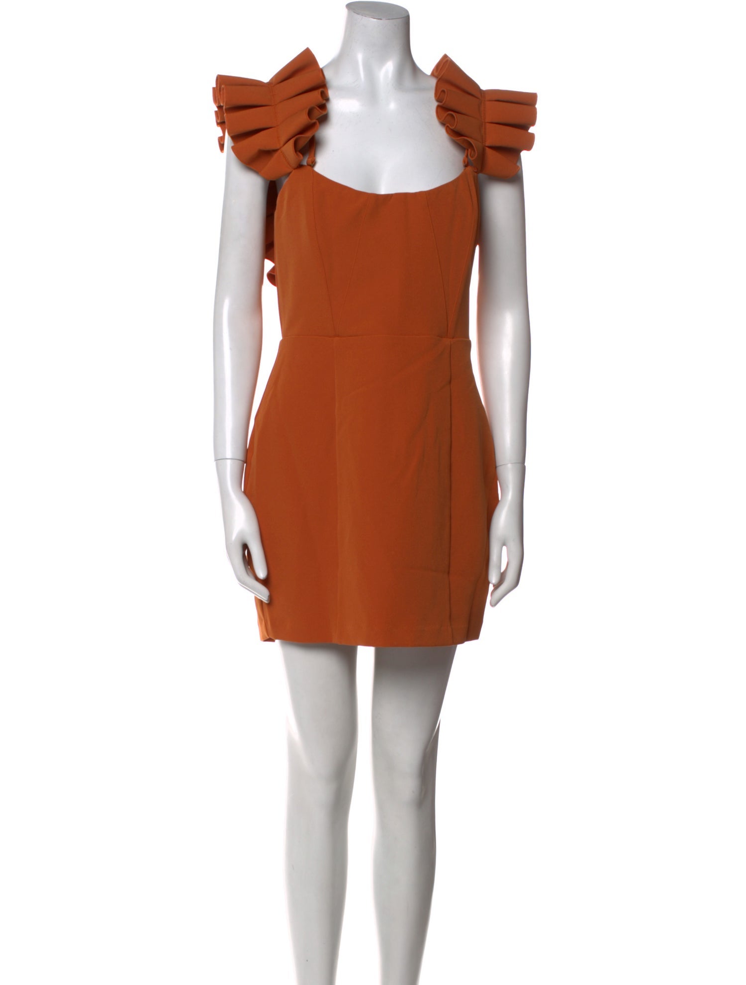 Andrea Iyamah Square Neckline Mini Dress