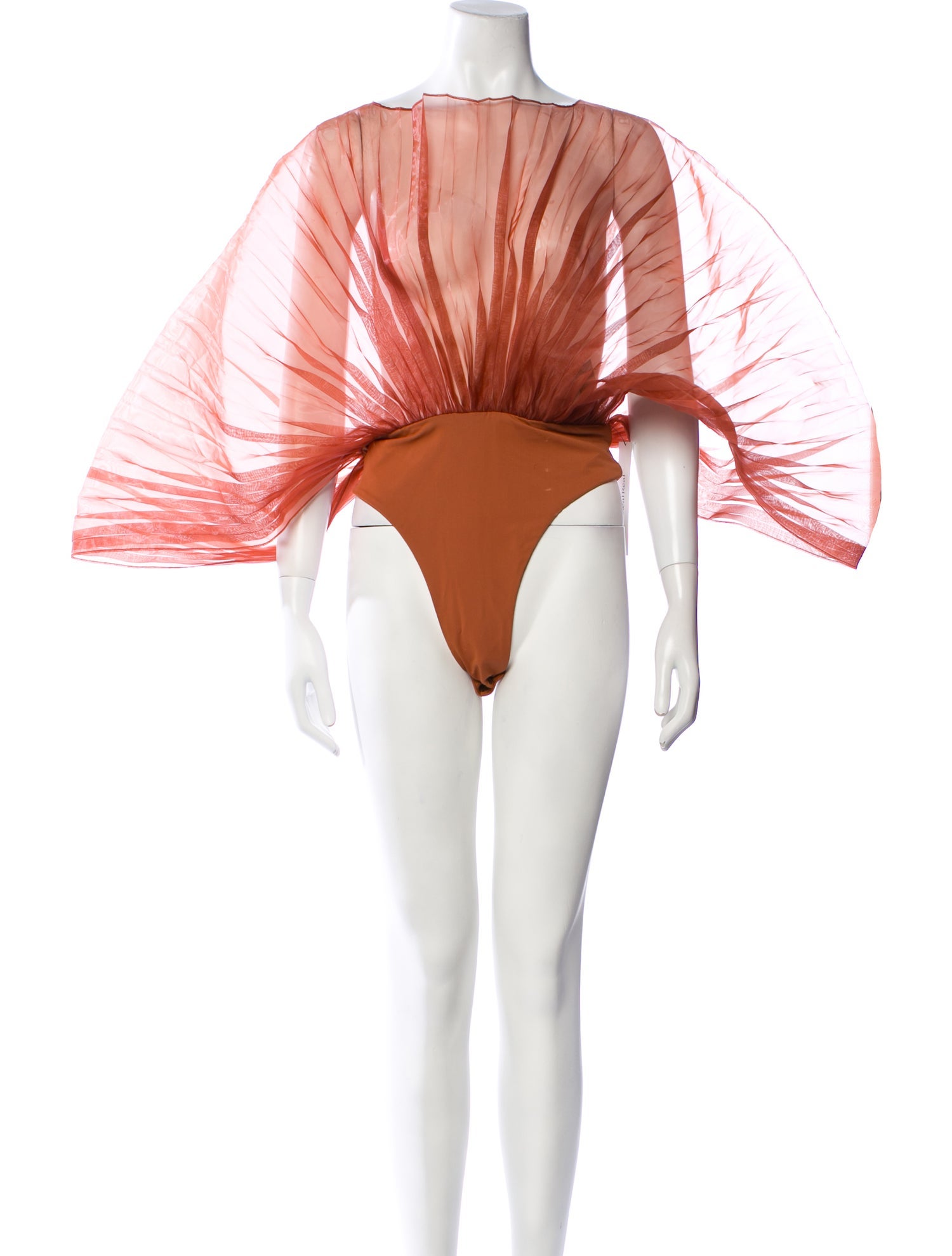 Andrea Iyamah V-Neck Three-Quarter Sleeve Bodysuit