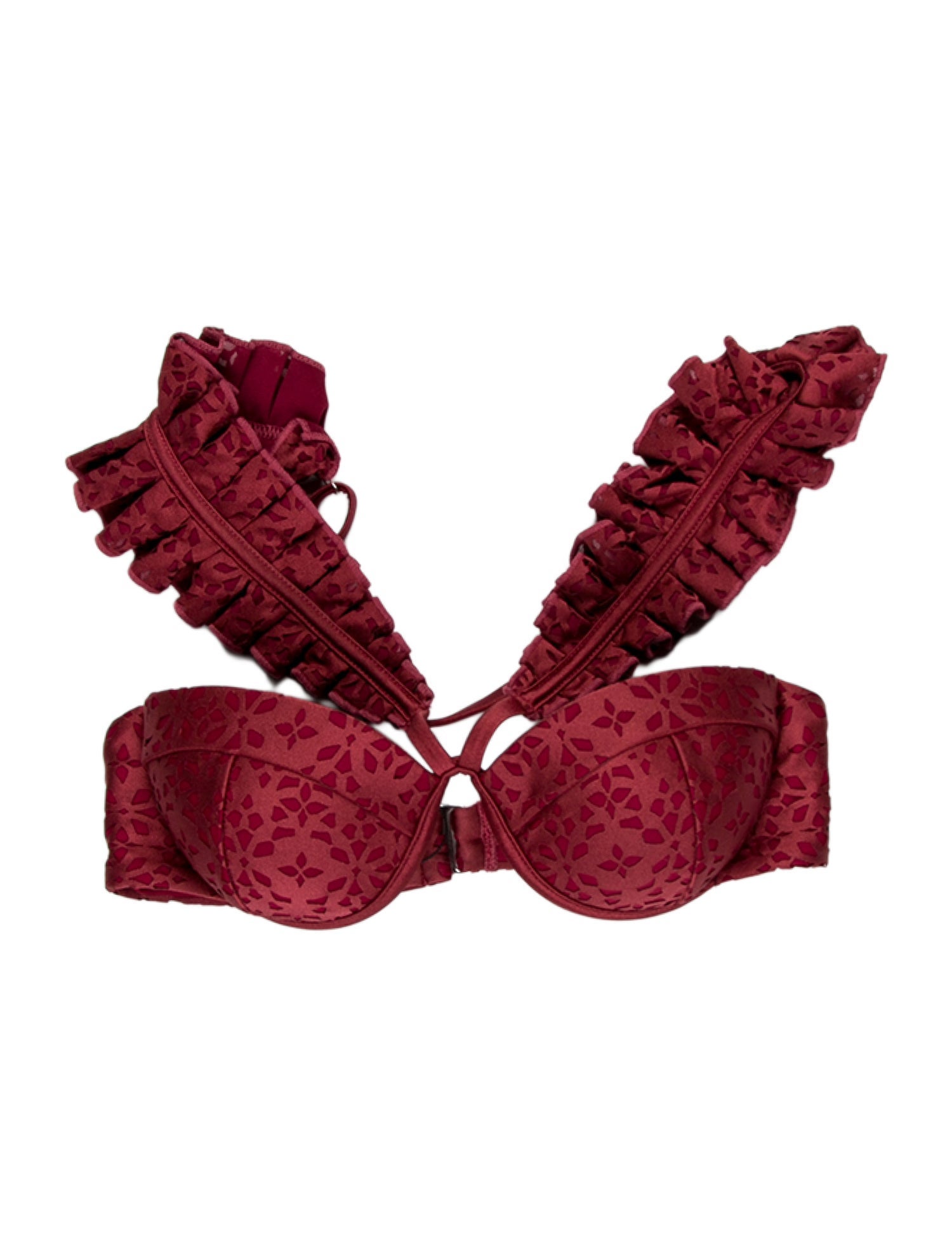 Andrea Iyamah Printed Ruffle Embellishment Top w/ Tags