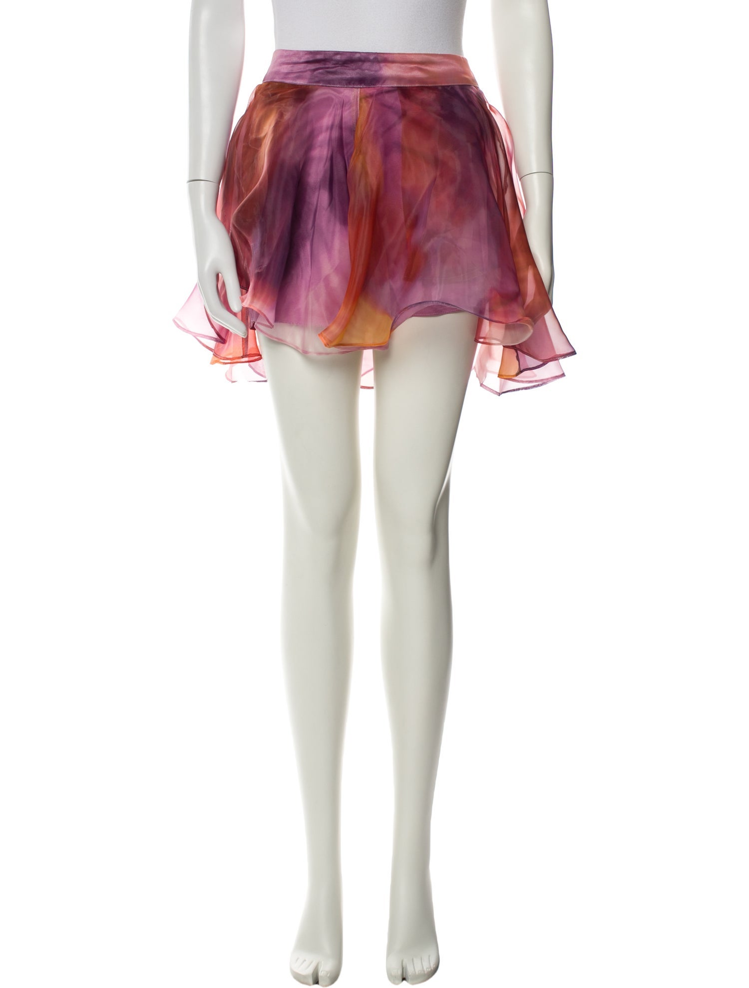 Andrea Iyamah Tie-Dye Print Mini Skirt