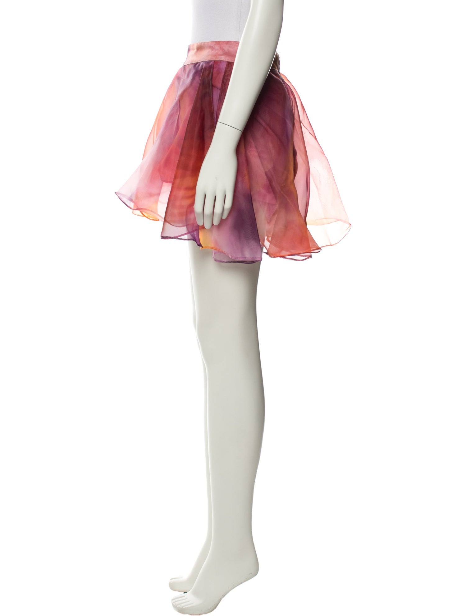 Andrea Iyamah Tie-Dye Print Mini Skirt