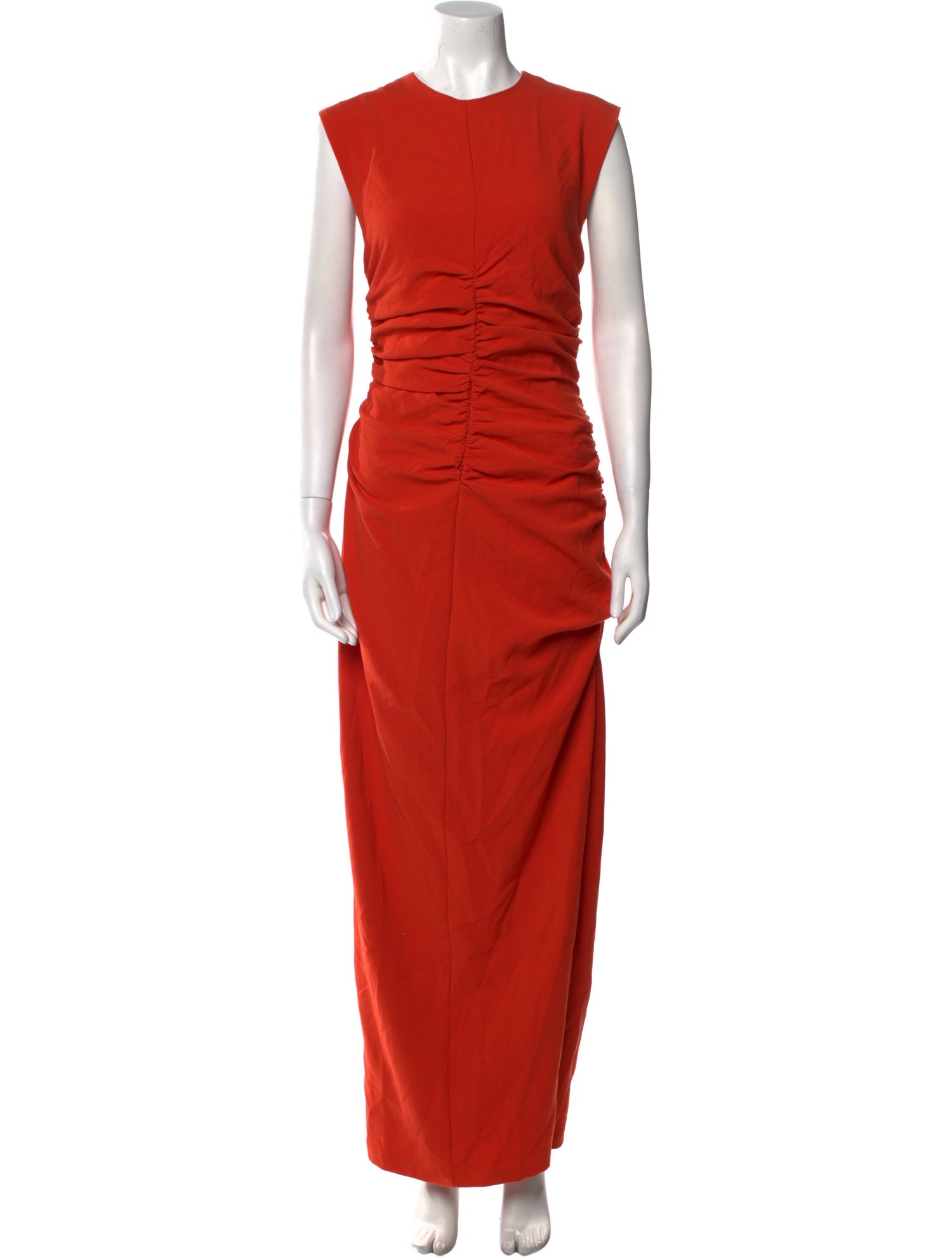 Andrea Iyamah Crew Neck Long Dress