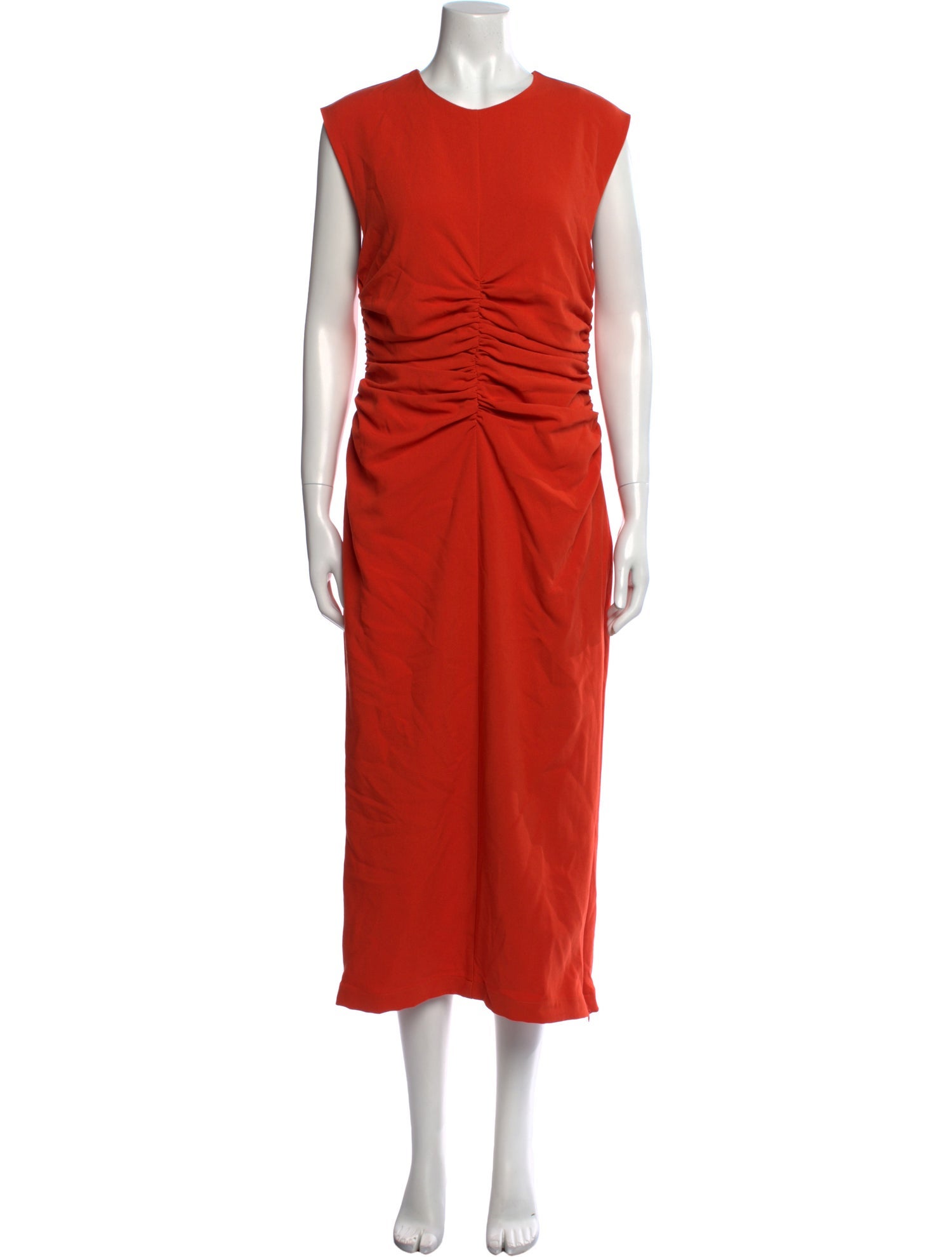 Andrea Iyamah Crew Neck Long Dress