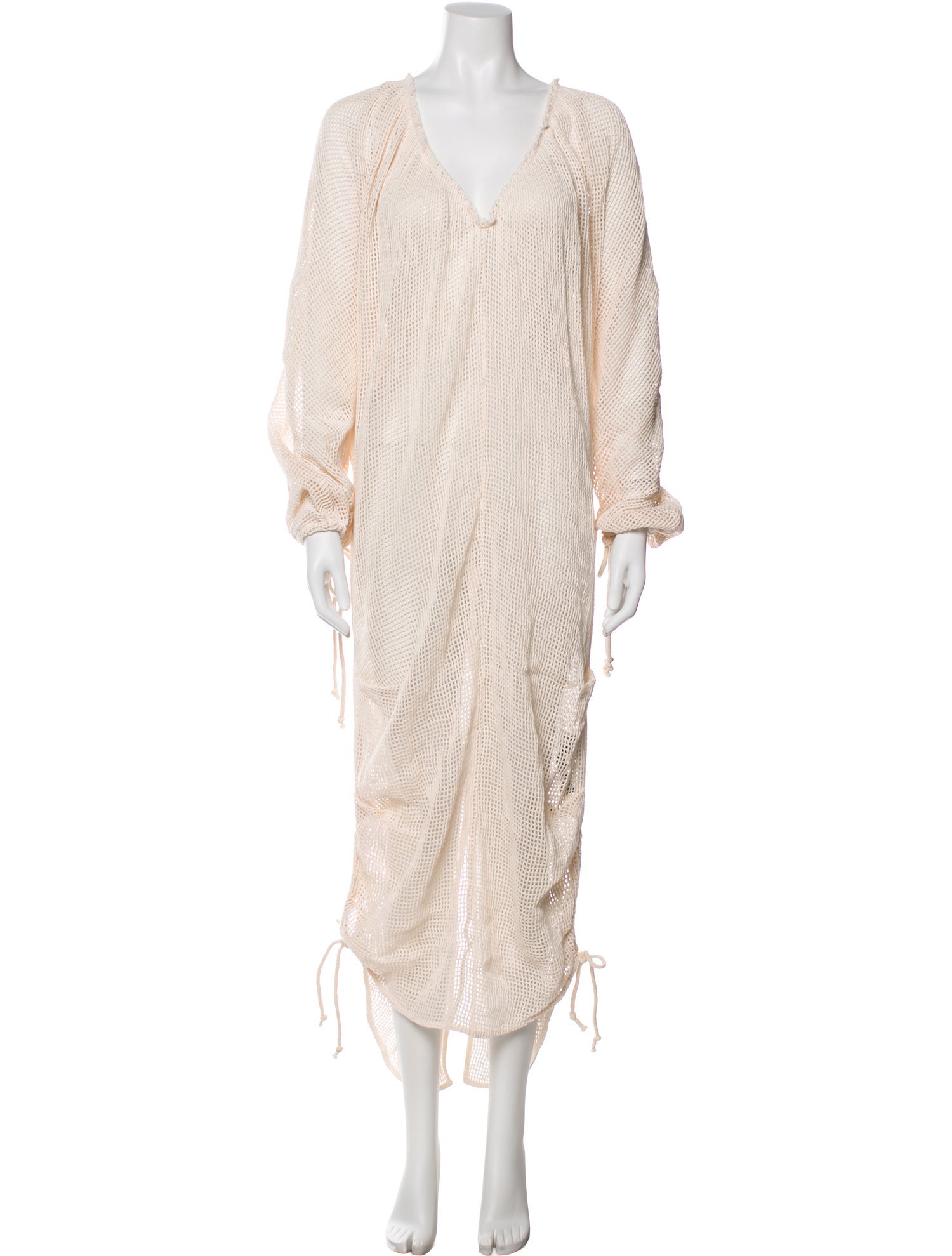 Andrea Iyamah Lace Pattern Pleated Accents Cover-Up