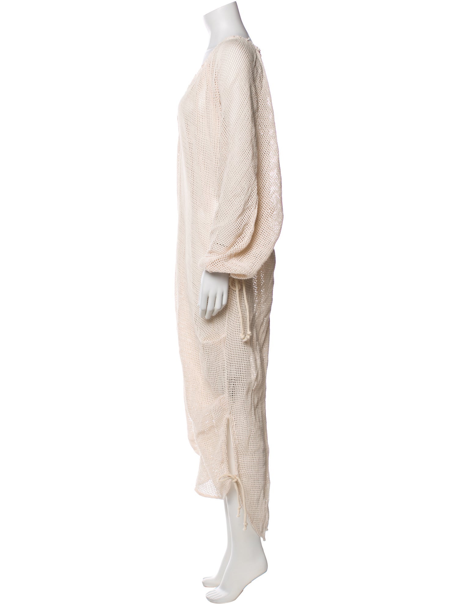 Andrea Iyamah Lace Pattern Pleated Accents Cover-Up