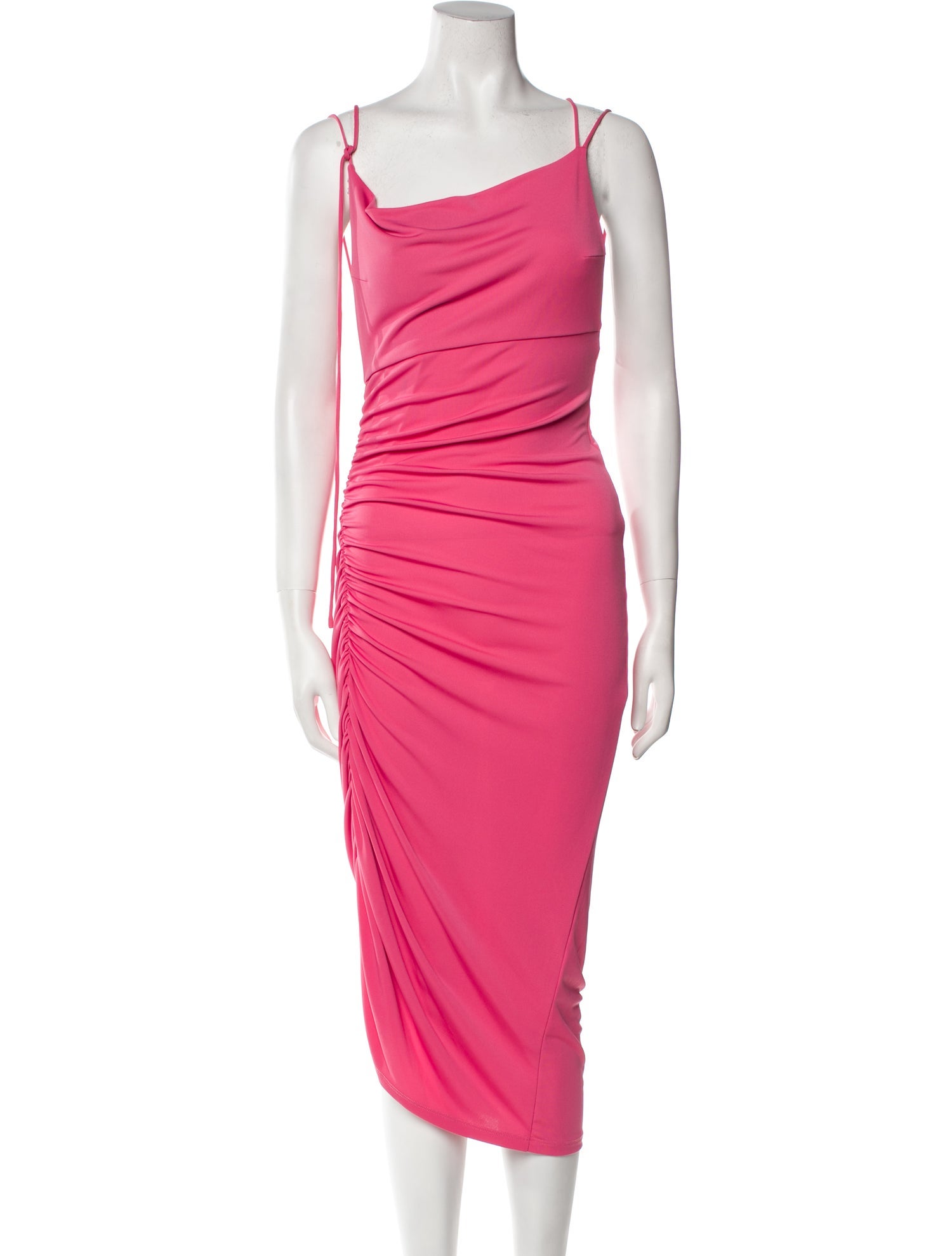 Andamane Cowl Neck Midi Length Dress