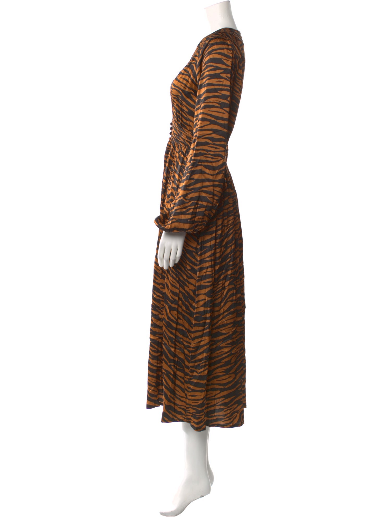 Andamane Animal Print Long Dress