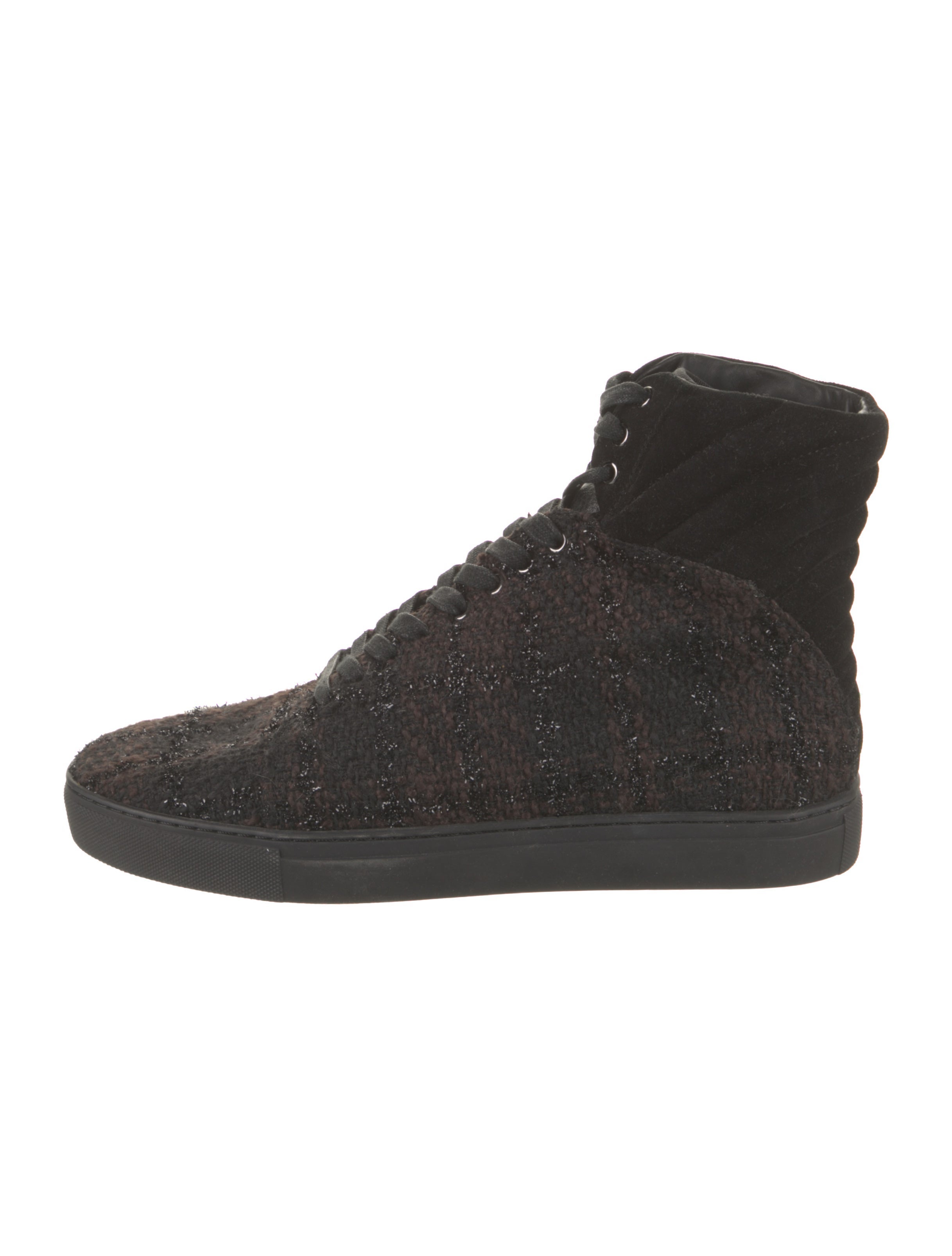 Android Homme Wool Glitter Accents Sneakers Black Sneakers, Shoes