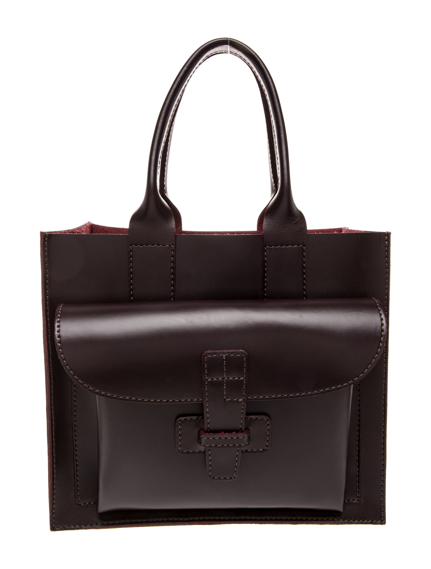 Agnes Baddoo Leather Top Handle Bag