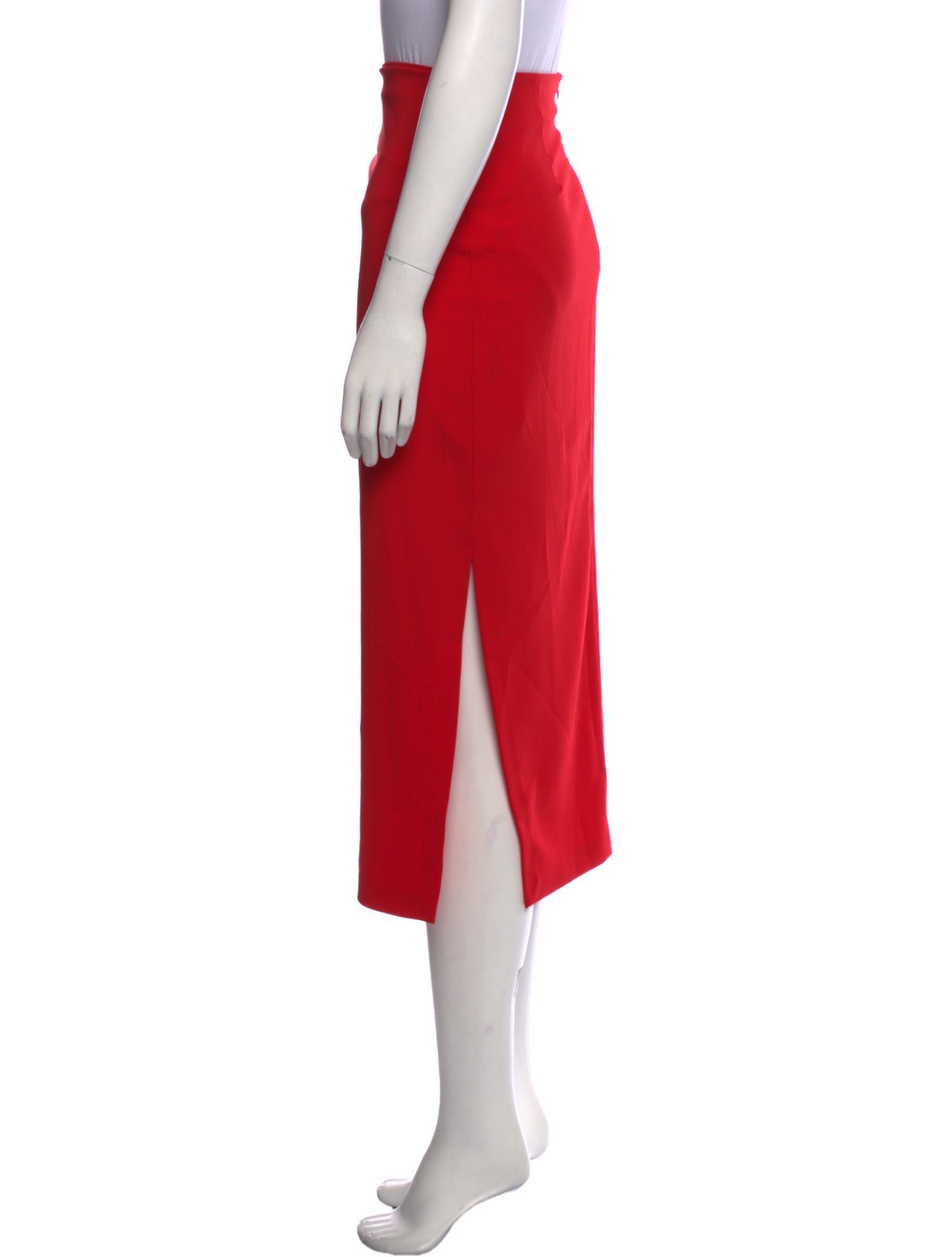 ANDREĀDAMO Pleated Accents Midi Length Skirt