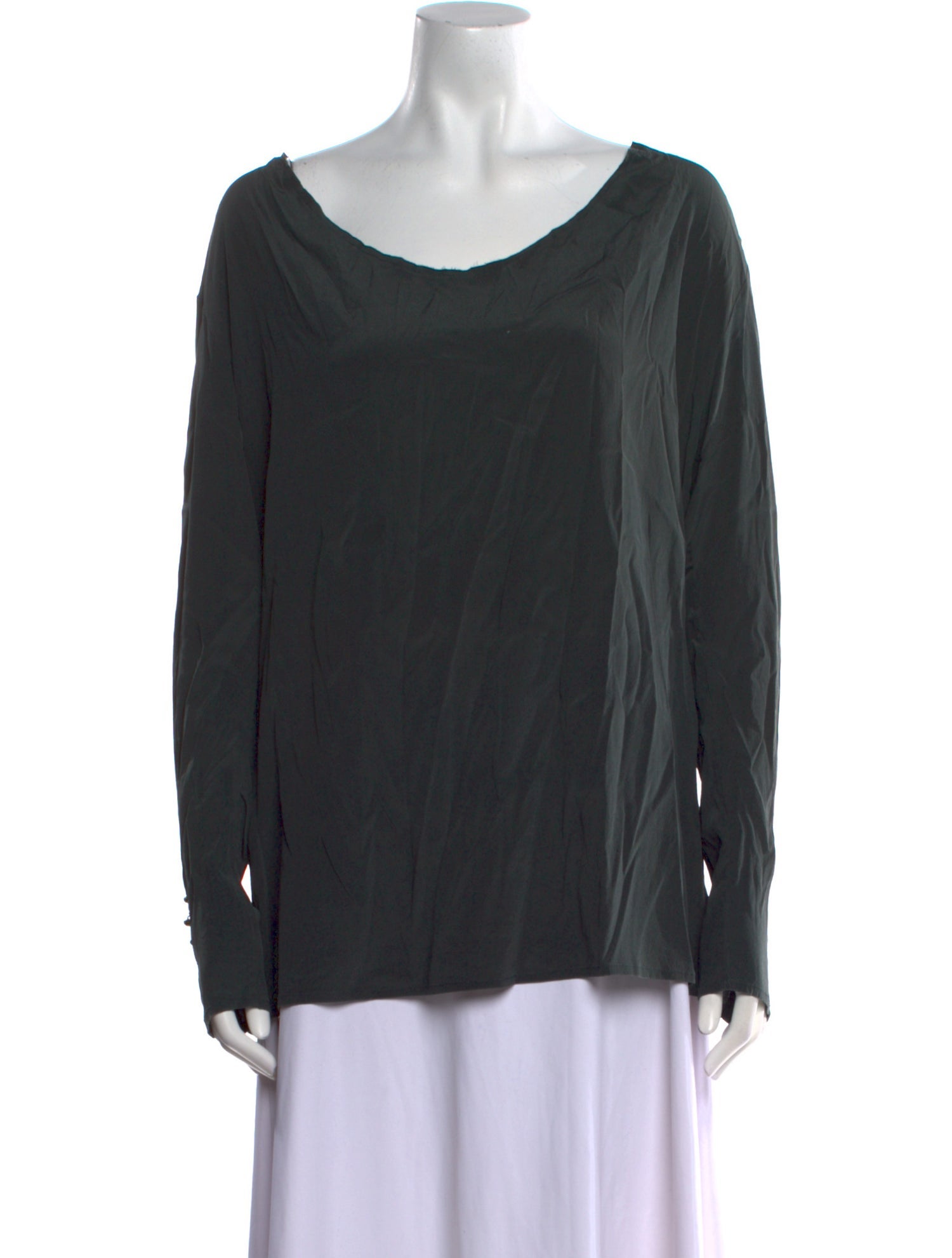ANiKALENASKÄRSTRÖM Silk Scoop Neck Blouse