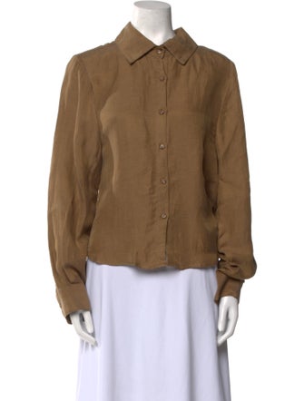 Anemos Long Sleeve Button-Up Top