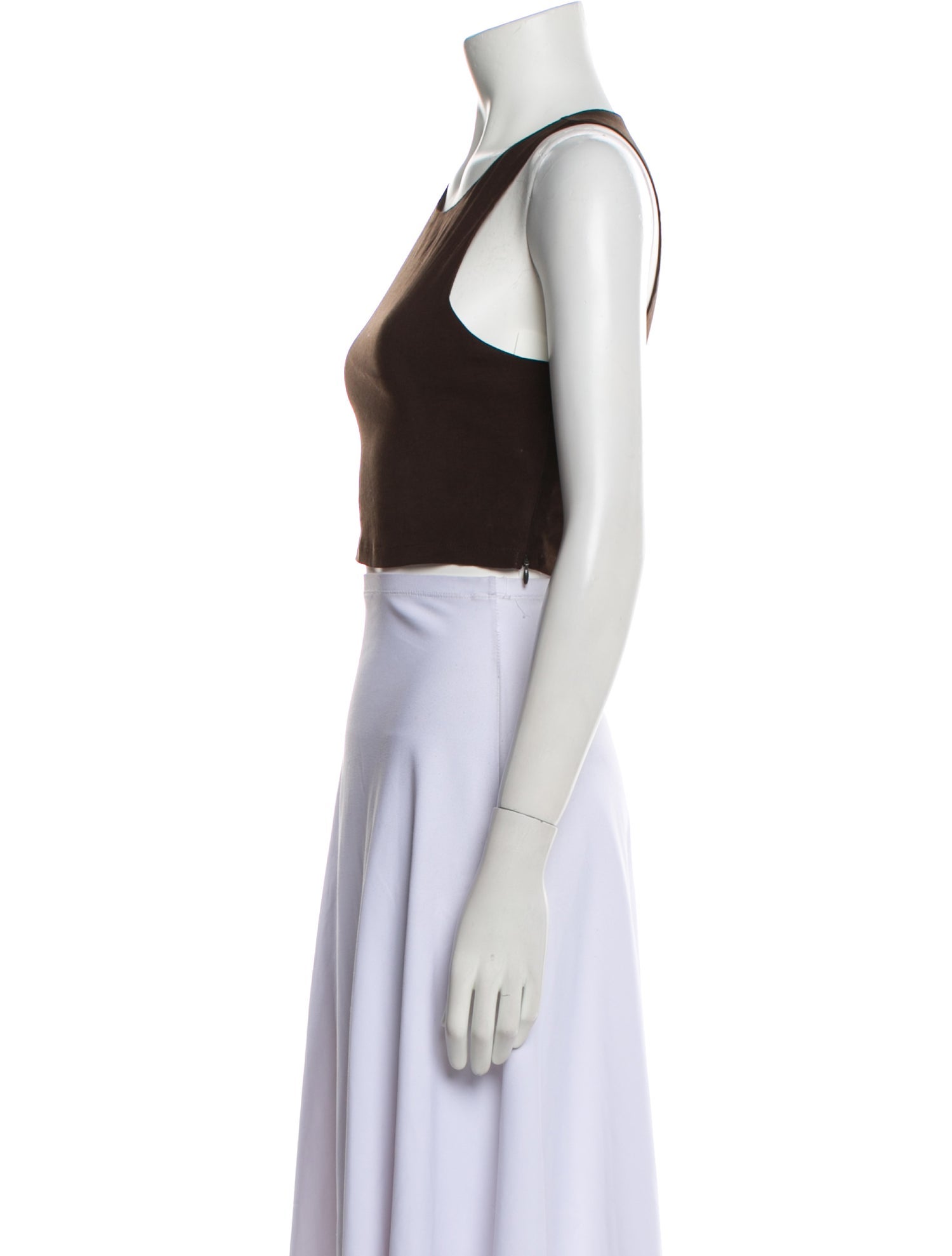 Anemos Scoop Neck Sleeveless Crop Top
